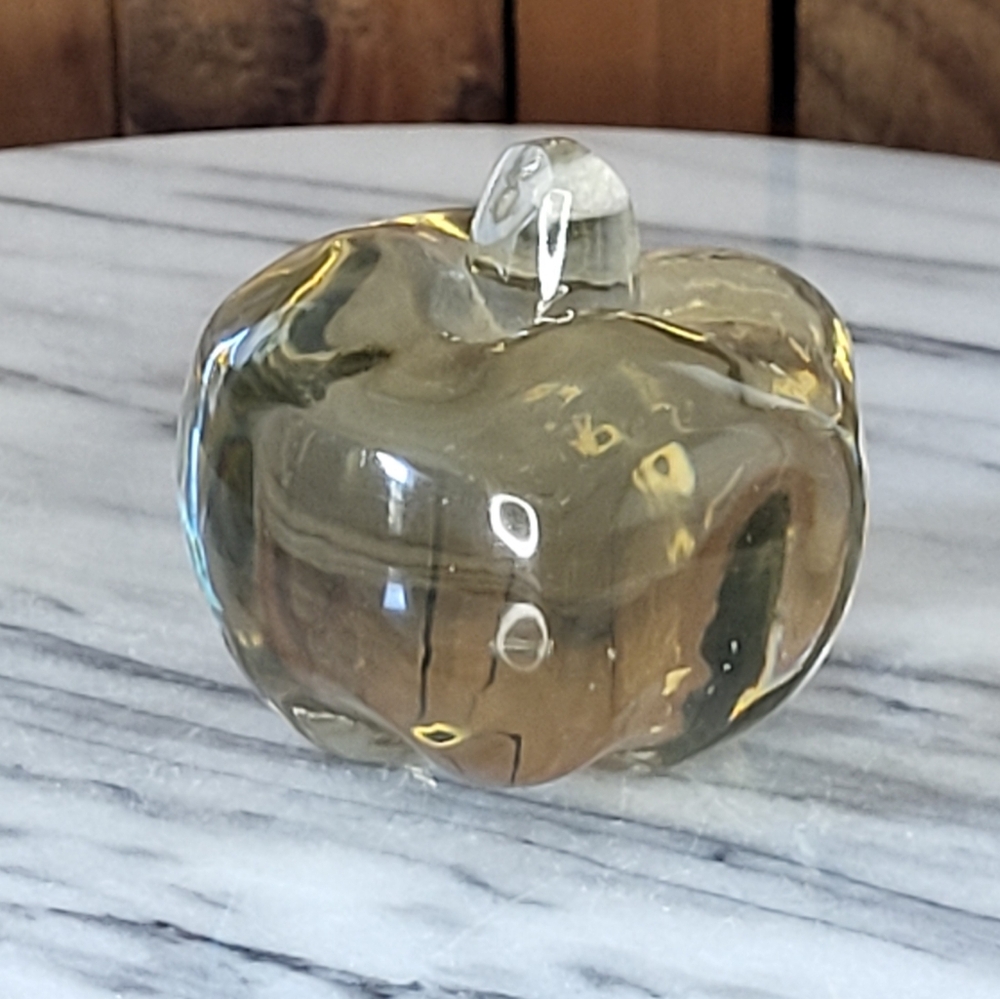 Elegant Glass Pumpkin Sculpture - Picture 11 of 14